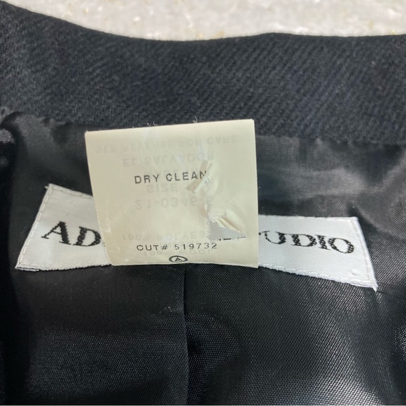 Vintage 90s Adolfo studios wool coat suit jacket - Picture 11 of 15